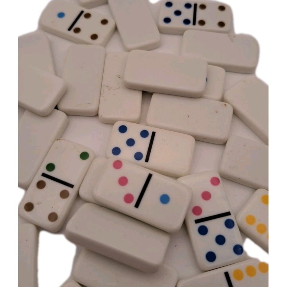 Vintage Miniature  Lot of 28 Pieces Dominos Toys Crafts Cake Toppers Games